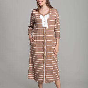 Round Neck Veroz Striped Dress - Multicolor - Brand: GUMANIZE - Women & Kids, Baby Clothes Wholesale - TheBS Women