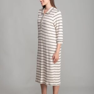 Shirt Collar Striped Dress - Multicolor - Brand: GUMANIZE - Women & Kids, Baby Clothes Wholesale - TheBS Women
