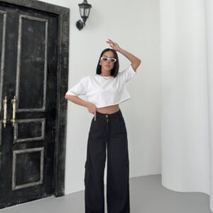 Cargo Pocket Gabardine Pants - Brand: My Fashion - Women & Kids, Baby Clothes Wholesale - TheBS Women