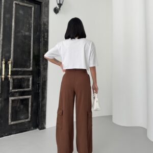 Cargo Pocket Gabardine Pants - Brand: My Fashion - Women & Kids, Baby Clothes Wholesale - TheBS Women