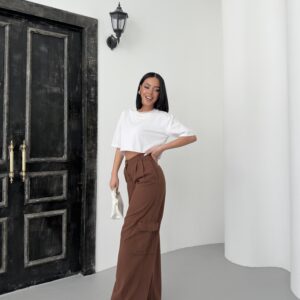 Cargo Pocket Gabardine Pants - Brand: My Fashion - Women & Kids, Baby Clothes Wholesale - TheBS Women