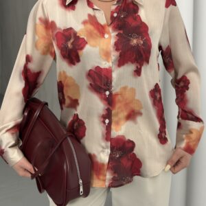 Opener Rose Pattern Shirt - Brand: My Fashion - Women & Kids, Baby Clothes Wholesale - TheBS Women