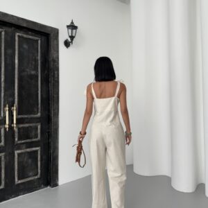 Linen Jumpsuit - Brand: My Fashion - Women & Kids, Baby Clothes Wholesale - TheBS Women