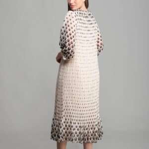 Round Neckline Polka Dot Chiffon Dress - Brand: GUMANIZE - Women & Kids, Baby Clothes Wholesale - TheBS Women