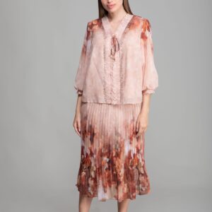 V-Neck Mars Empirme Blouse+Skirt - Brand: GUMANIZE - Women & Kids, Baby Clothes Wholesale - TheBS Women