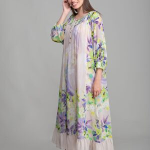 Round Neck Empirme Elegant Dress - Brand: GUMANIZE - Women & Kids, Baby Clothes Wholesale - TheBS Women