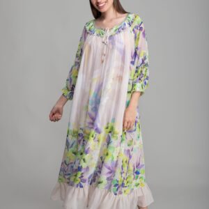 Round Neck Empirme Elegant Dress - Brand: GUMANIZE - Women & Kids, Baby Clothes Wholesale - TheBS Women