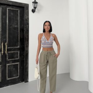 Pocketed Gabardine Pants - Brand: My Fashion - Women & Kids, Baby Clothes Wholesale - TheBS Women