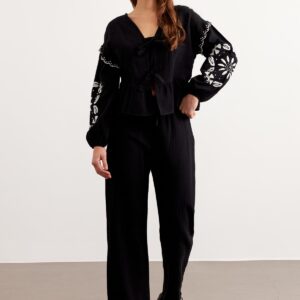 Elastic Waist Mueslin Pants - Brand: Levure - Women & Kids, Baby Clothes Wholesale - TheBS Women