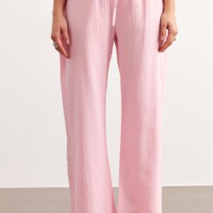 Elastic Waist Mueslin Pants - Brand: Levure - Women & Kids, Baby Clothes Wholesale - TheBS Women