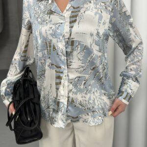 Bird Feather Pattern Shirt - Brand: My Fashion - Women & Kids, Baby Clothes Wholesale - TheBS Women