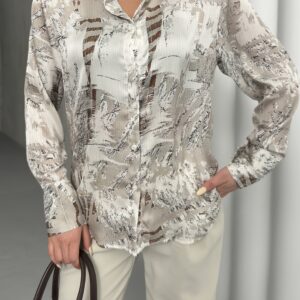 Bird Feather Pattern Shirt - Brand: My Fashion - Women & Kids, Baby Clothes Wholesale - TheBS Women