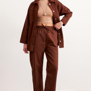 Elastic Waist Gabardine Pants - Brand: Levure - Women & Kids, Baby Clothes Wholesale - TheBS Women