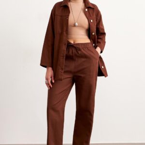 Elastic Waist Gabardine Pants - Brand: Levure - Women & Kids, Baby Clothes Wholesale - TheBS Women