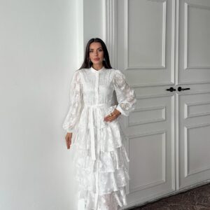 WholesaleWalloon Striped Floor Coat Dress - Brand: Elisa - Women & Kids, Baby Clothes Wholesale - TheBS Women