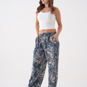 Oil Tie Dye Pattern Wide Cut Modal Pants 29187 - Brand: First Angels - Women & Kids, Baby Clothes Wholesale - TheBS Women