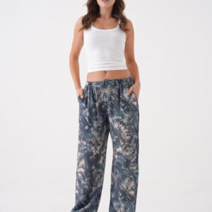 Oil Tie Dye Pattern Wide Cut Modal Pants 29187 - Brand: First Angels - Women & Kids, Baby Clothes Wholesale - TheBS Women
