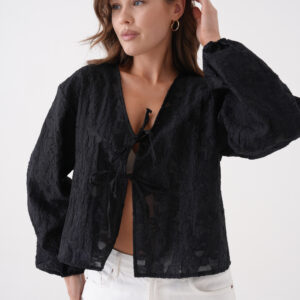 Creamy Chiffon Patterned Organza Blouse 29101 - Brand: First Angels - Women & Kids, Baby Clothes Wholesale - TheBS Women