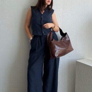 Salaş Vest Suit - Navy - Brand: Cream Rouge - Women & Kids, Baby Clothes Wholesale - TheBS Women