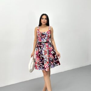 Square Collar Belted Dress - Brand: STEPS - Women & Kids, Baby Clothes Wholesale - TheBS Women