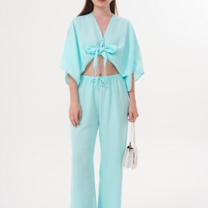 Women's Mueslin Tie Blouse - Brand: Levure - Women & Kids, Baby Clothes Wholesale - TheBS Women