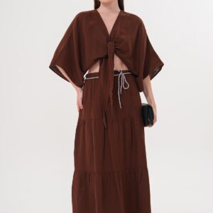 Women's Mueslin Tie Blouse - Brand: Levure - Women & Kids, Baby Clothes Wholesale - TheBS Women