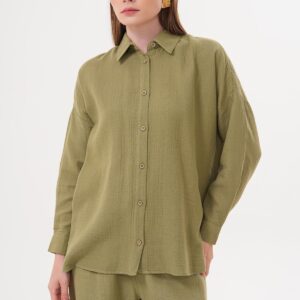 Women's Long Sleeve Oversize Muesli Shirt - Brand: Levure - Women & Kids, Baby Clothes Wholesale - TheBS Women