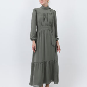 Women's Drape Detailed High Neck Dress - Brand: Puane - Women & Kids, Baby Clothes Wholesale - TheBS Women