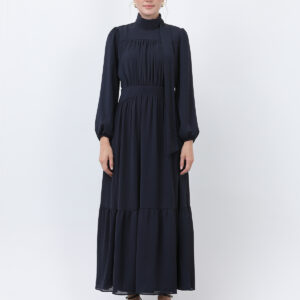 Women's Drape Detailed High Neck Dress - Brand: Puane - Women & Kids, Baby Clothes Wholesale - TheBS Women