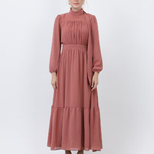 Women's Drape Detailed High Neck Dress - Brand: Puane - Women & Kids, Baby Clothes Wholesale - TheBS Women