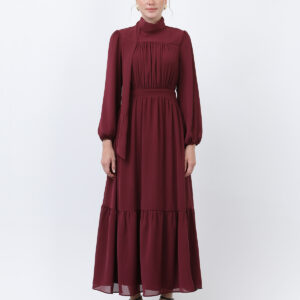 Women's Drape Detailed High Neck Dress - Brand: Puane - Women & Kids, Baby Clothes Wholesale - TheBS Women