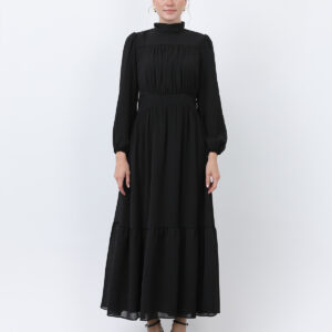 Women's Drape Detailed High Neck Dress - Brand: Puane - Women & Kids, Baby Clothes Wholesale - TheBS Women