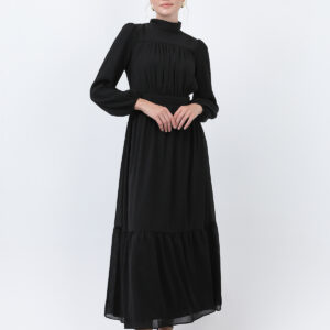 Women's Drape Detailed High Neck Dress - Brand: Puane - Women & Kids, Baby Clothes Wholesale - TheBS Women