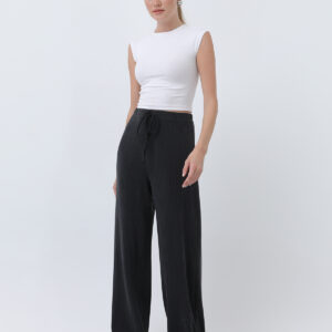 Women's Ribbed Waist Tie Pants - Brand: SOUL - Women & Kids, Baby Clothes Wholesale - TheBS Women