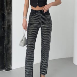 Mom Fit Jeans With Stones - Brand: XLove - Women & Kids, Baby Clothes Wholesale - TheBS Women