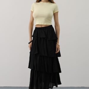 Pleated Cut Long Skirt - Brand: Reyon - Women & Kids, Baby Clothes Wholesale - TheBS Women