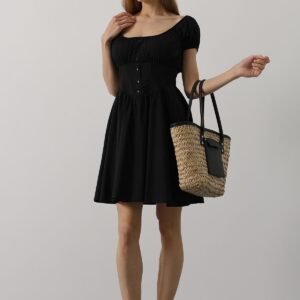 Mini Dress With Waist Corset - Brand: Reyon - Women & Kids, Baby Clothes Wholesale - TheBS Women