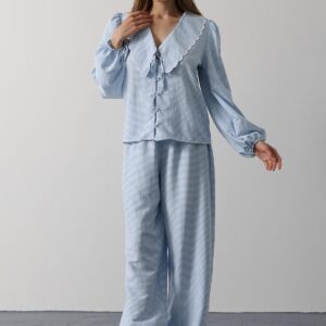 Embroidered Baby Collar Pants Set - Baby - Brand: Reyon - Women & Kids, Baby Clothes Wholesale - TheBS Women