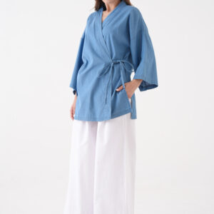 Ethnic Kimono With Slant Pocket And V-Neck - Brand: First Angels - Women & Kids, Baby Clothes Wholesale - TheBS Women