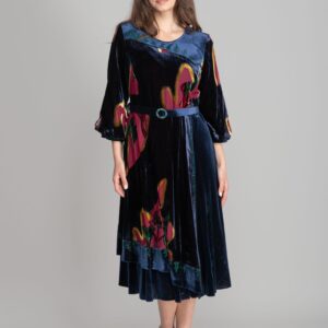 Navy Blue Elegant Vintage Fit And Flare Dress - Brand: GUMANIZE - Women & Kids, Baby Clothes Wholesale - TheBS Women