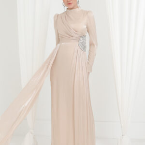 Wrap Dress With Sequined High Neck For Formal Events - Brand: Puane - Women & Kids, Baby Clothes Wholesale - TheBS Women