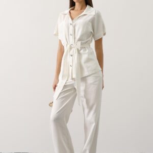 Elegant Buttoned Palazzo Set - Brand: Reyon - Women & Kids, Baby Clothes Wholesale - TheBS Women