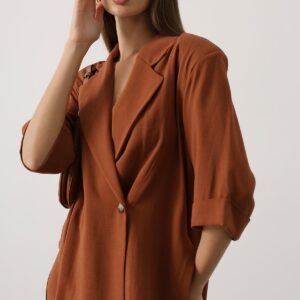 Elegant Suit Notched Collar Jacket - Brand: Reyon - Women & Kids, Baby Clothes Wholesale - TheBS Women