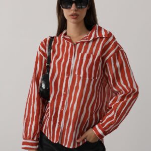 Casual Striped Buttoned Shirt - Brand: Reyon - Women & Kids, Baby Clothes Wholesale - TheBS Women