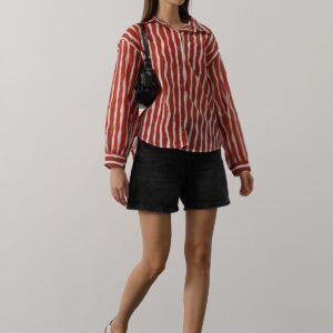 Casual Striped Buttoned Shirt - Brand: Reyon - Women & Kids, Baby Clothes Wholesale - TheBS Women