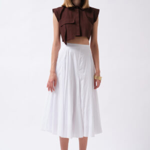 Slim Fit Polo Neck Crop Shirt - Brand: Black Fashion - Women & Kids, Baby Clothes Wholesale - TheBS Women