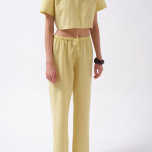 Palazzo Pants With Drawstring Closure - Brand: Black Fashion - Women & Kids, Baby Clothes Wholesale - TheBS Women