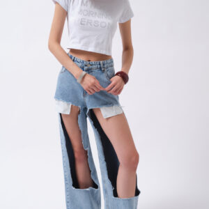 Mom Jeans High Waist Wide Leg Long - Brand: Black Fashion - Women & Kids, Baby Clothes Wholesale - TheBS Women