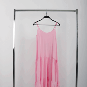 Beige Casual V-Neck Maxi Cami Dress - Brand: Cream Rouge - Women & Kids, Baby Clothes Wholesale - TheBS Women