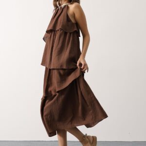 Boho Maxi Halter Neck Dress - Brand: Reyon - Women & Kids, Baby Clothes Wholesale - TheBS Women